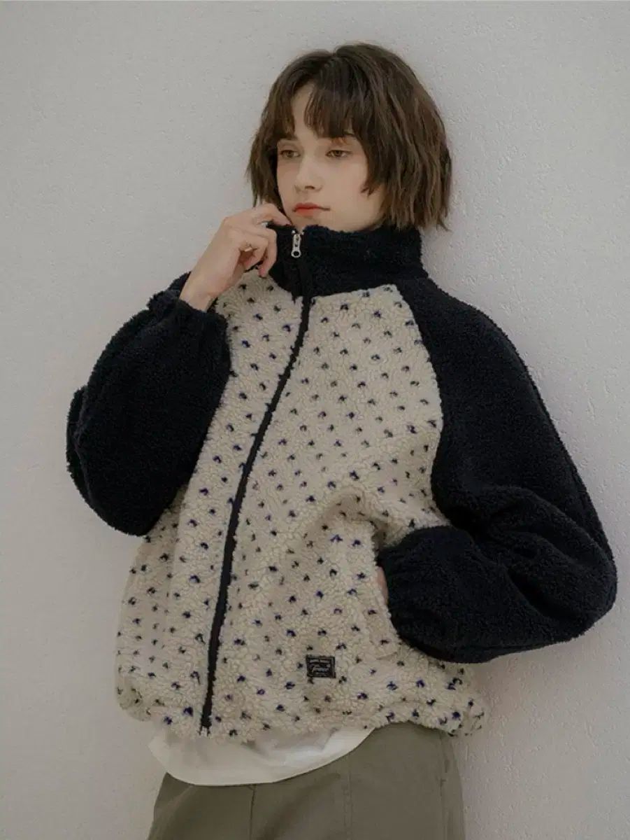 フリーバー07 フリース ハート ドット フリース ジャケット