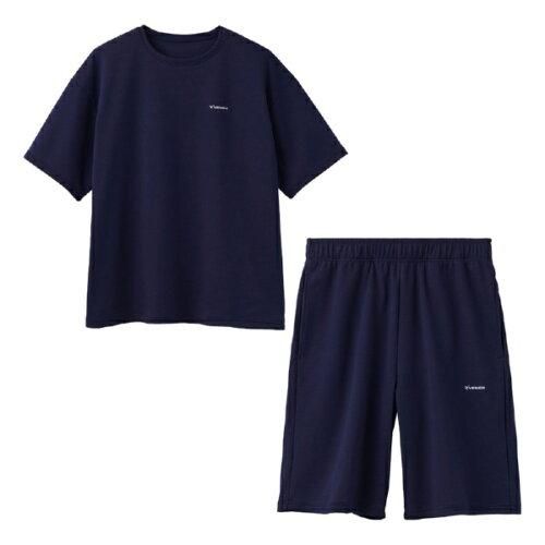 4営業日で発送 86110523 コンフォートポンチ ショートハーフ セットアップ ユニセックス ネイビー XL