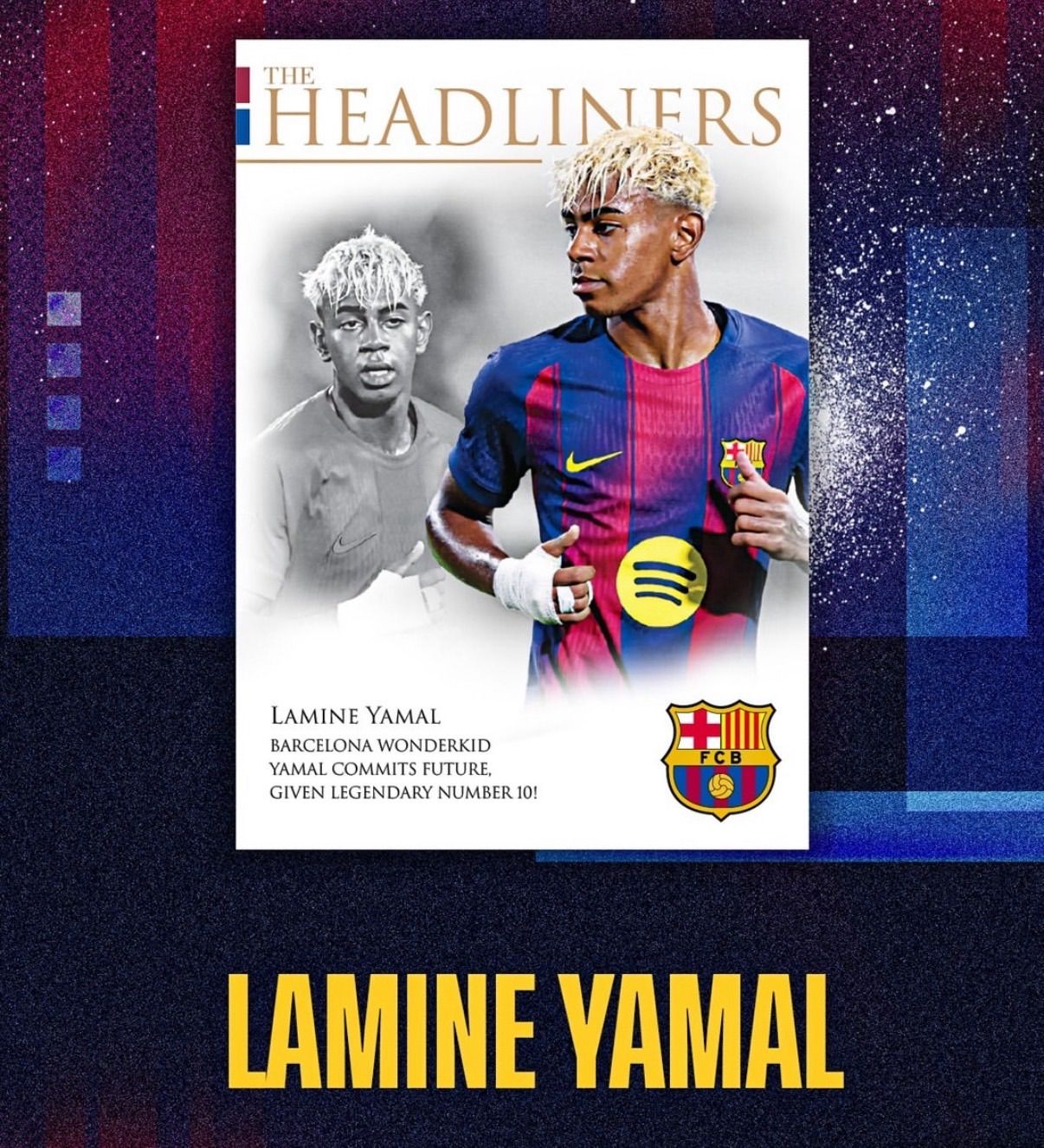 高確率でヤマルのシリアルカードが当たる 24時間 生産販売商品 パック カード3枚入り 全てシリアルナンバー入り バルセロナ 24-25 Futera Headliners Barcelona