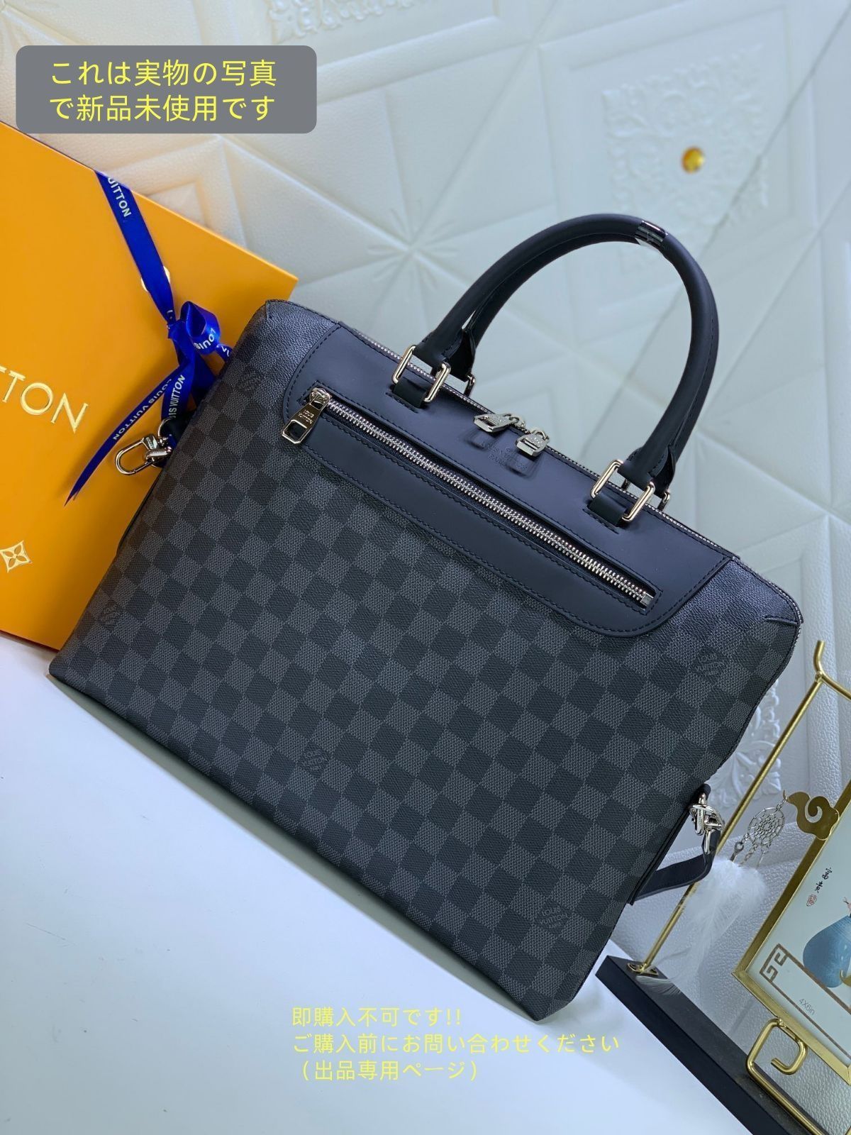 ルイ ヴィトン Louis Vuitton メンズ トートバッグビジネスバッグ ポルトドキュマン ジュール PDJ NM ハンドバッグ ビジネスバッグ ダミエグラフィット ブラック N48260 メンズ