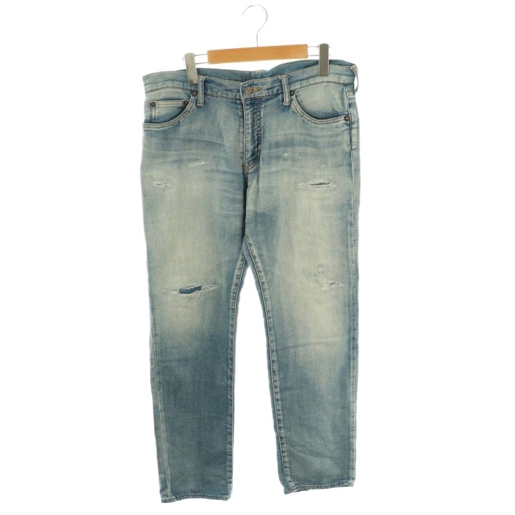 ロンハーマン Ron Herman デニムパンツ ジーンズ M 水色 ライトブルー ダメージ加工 リペア加工 |CX GY53
