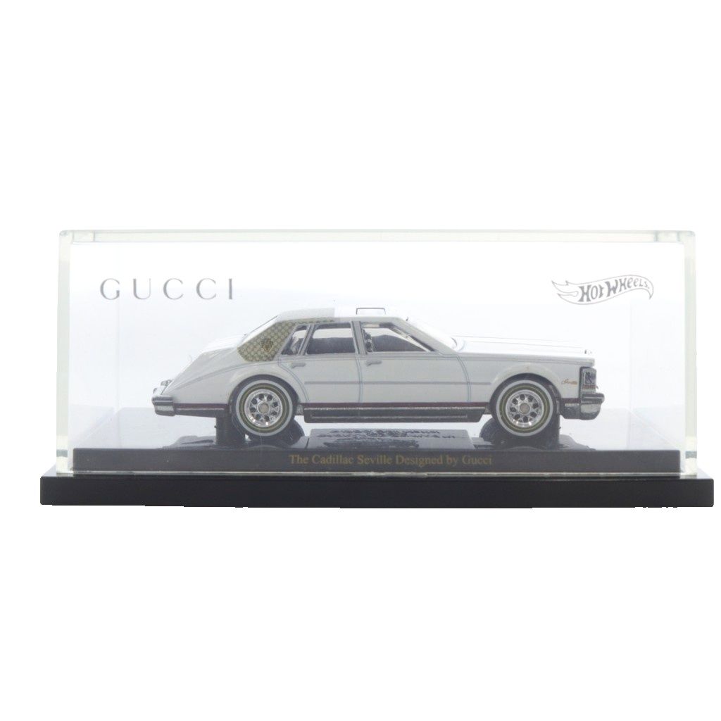 グッチ GUCCI ホットウィール キャデラック セビル ミニカー 世界5000台 ホワイト YO38 GY20 OH