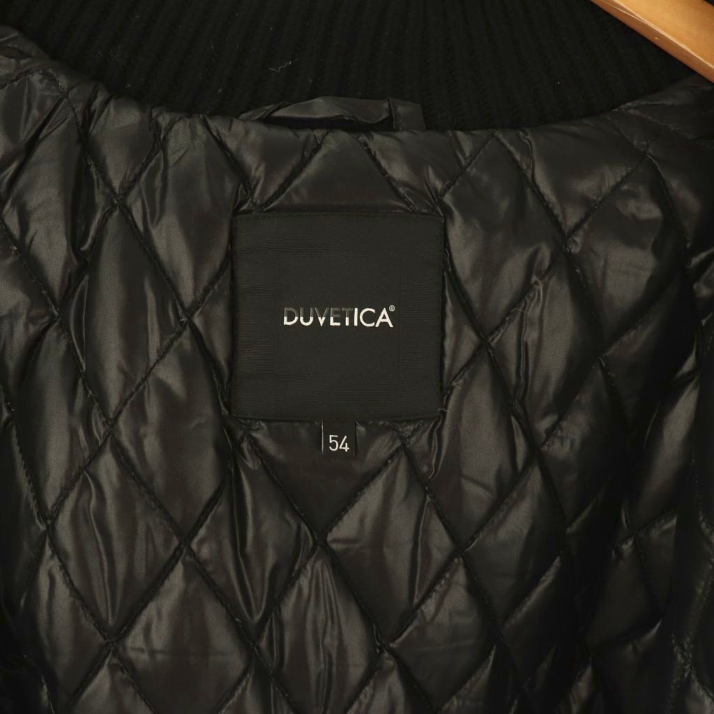 お買い物の参考にどうぞ。 デュベティカ DUVETICA ダウンジャケット カーディガン ニット アウター 54 黒 ブラック CX GY53 独自の