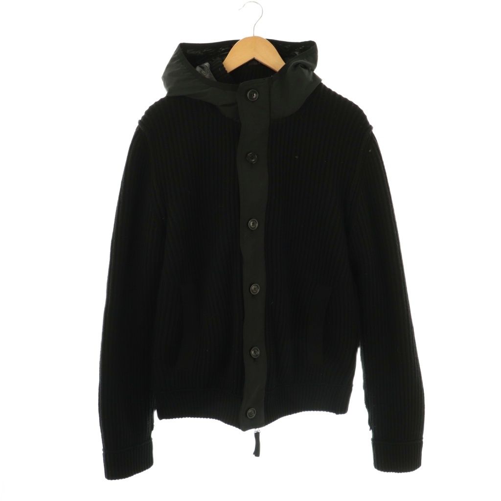 デュベティカ DUVETICA ダウンジャケット カーディガン ニット アウター 54 黒 ブラック CX GY53