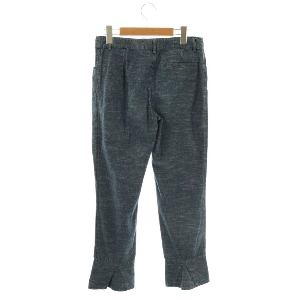 シャネル CHANEL 03 P ココマーク フ デニムパンツ ジーンズ スリット 38 青 ブルー CX GY 53