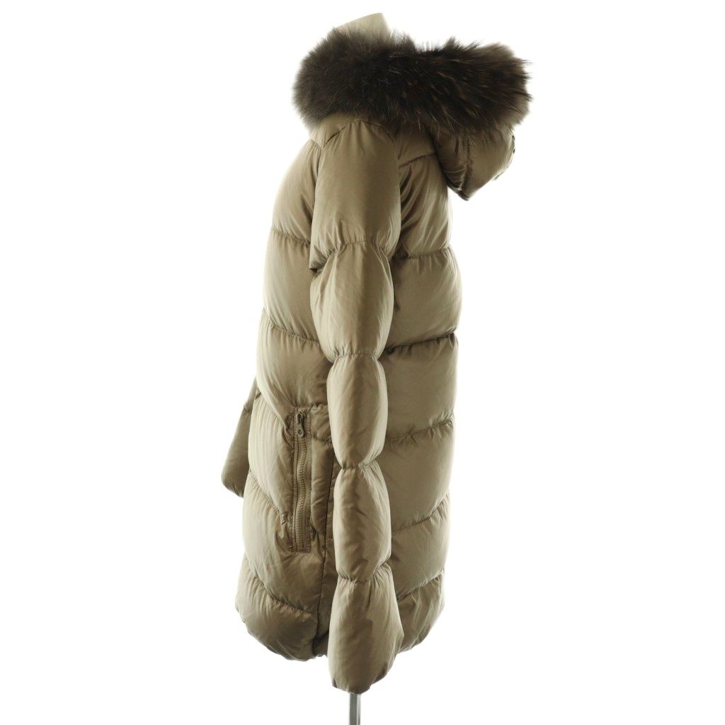  デュベティカ ダウンコート アウター ラクーンファー 40 モカブラウン CX GY 53 その他 トップス