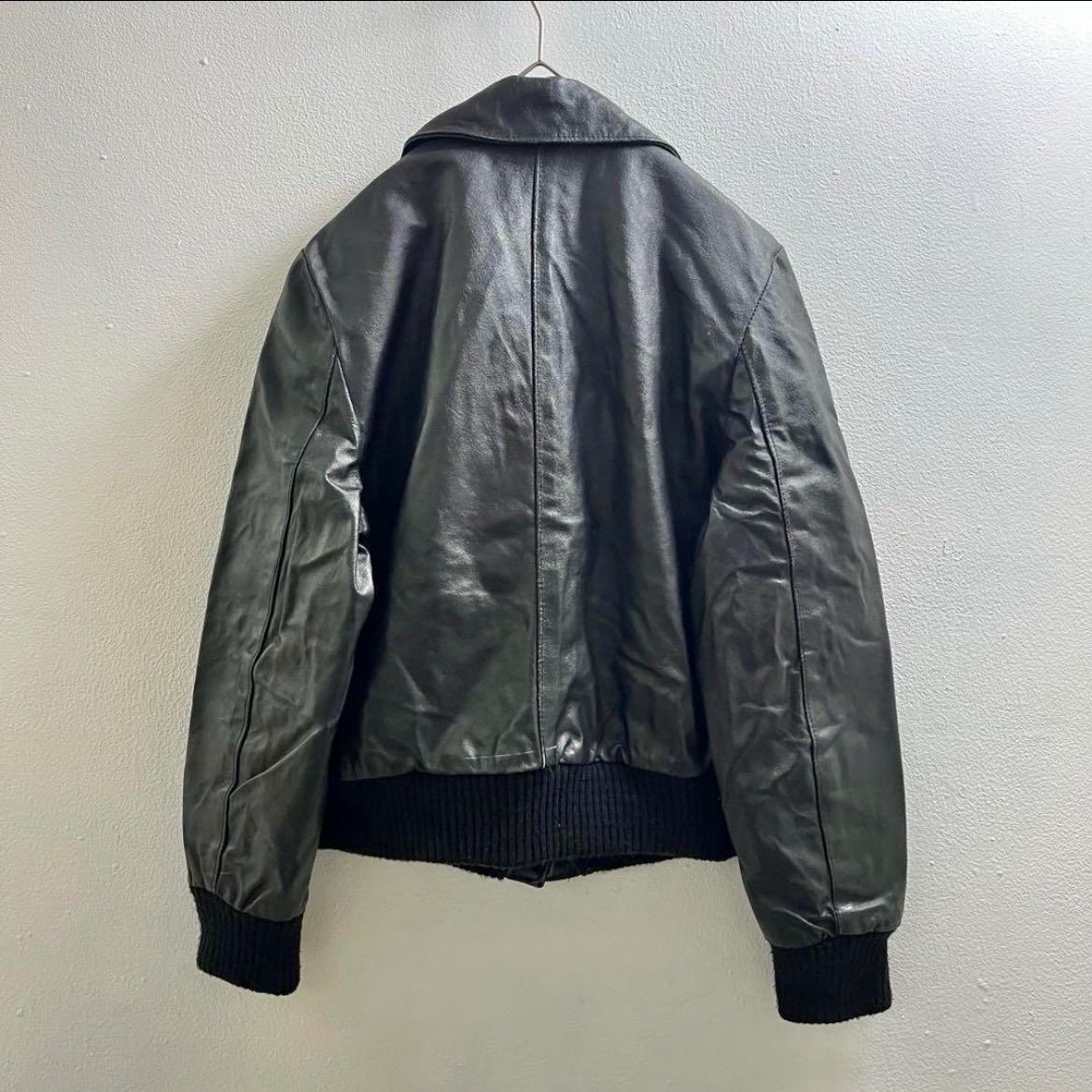 イタリア製 ヴィンテージ レザージャケット ブルゾン ヨーロッパ A2 GULLKHAN_COM