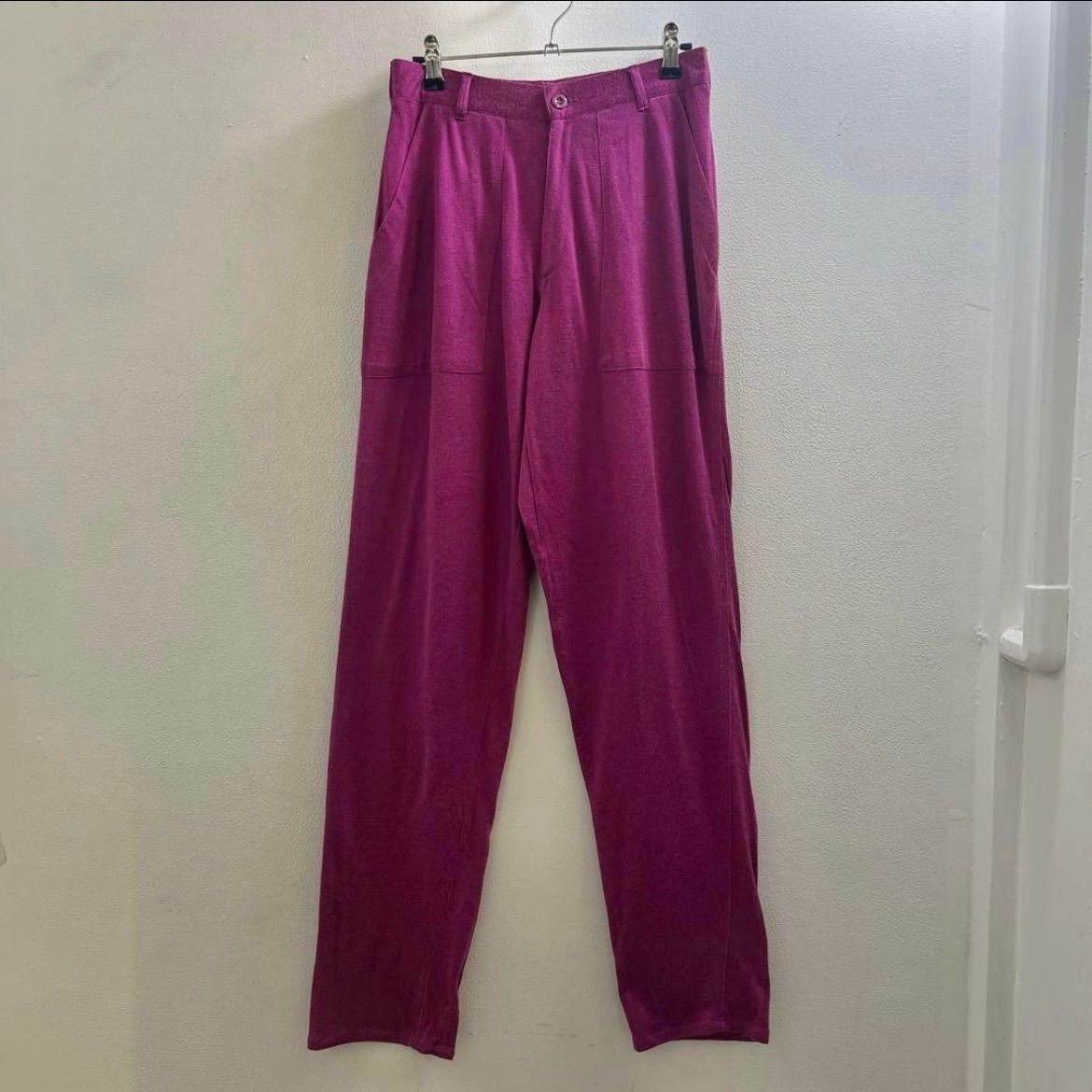 イタリア製 ヴィンテージ ヨーロッパ レーヨン ベイカーパンツ スラックス