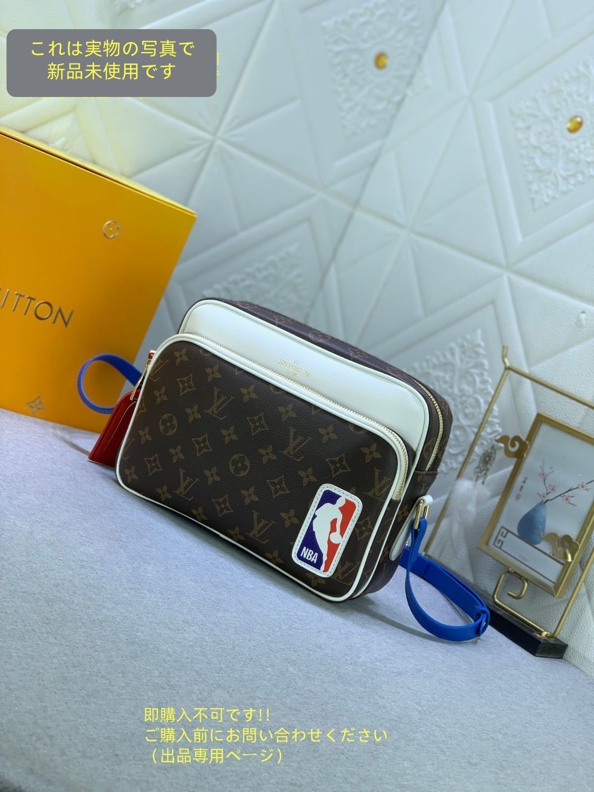 超 LOUIS VUITTON ルイヴィトン NBA メンズ ショルダーバッグ