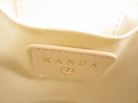 ランダ RANDA ハートスタッズ 2 WAY キルティングバニティバッグ ショルダーバッグ アイボリー レディース その他 その他 レディース