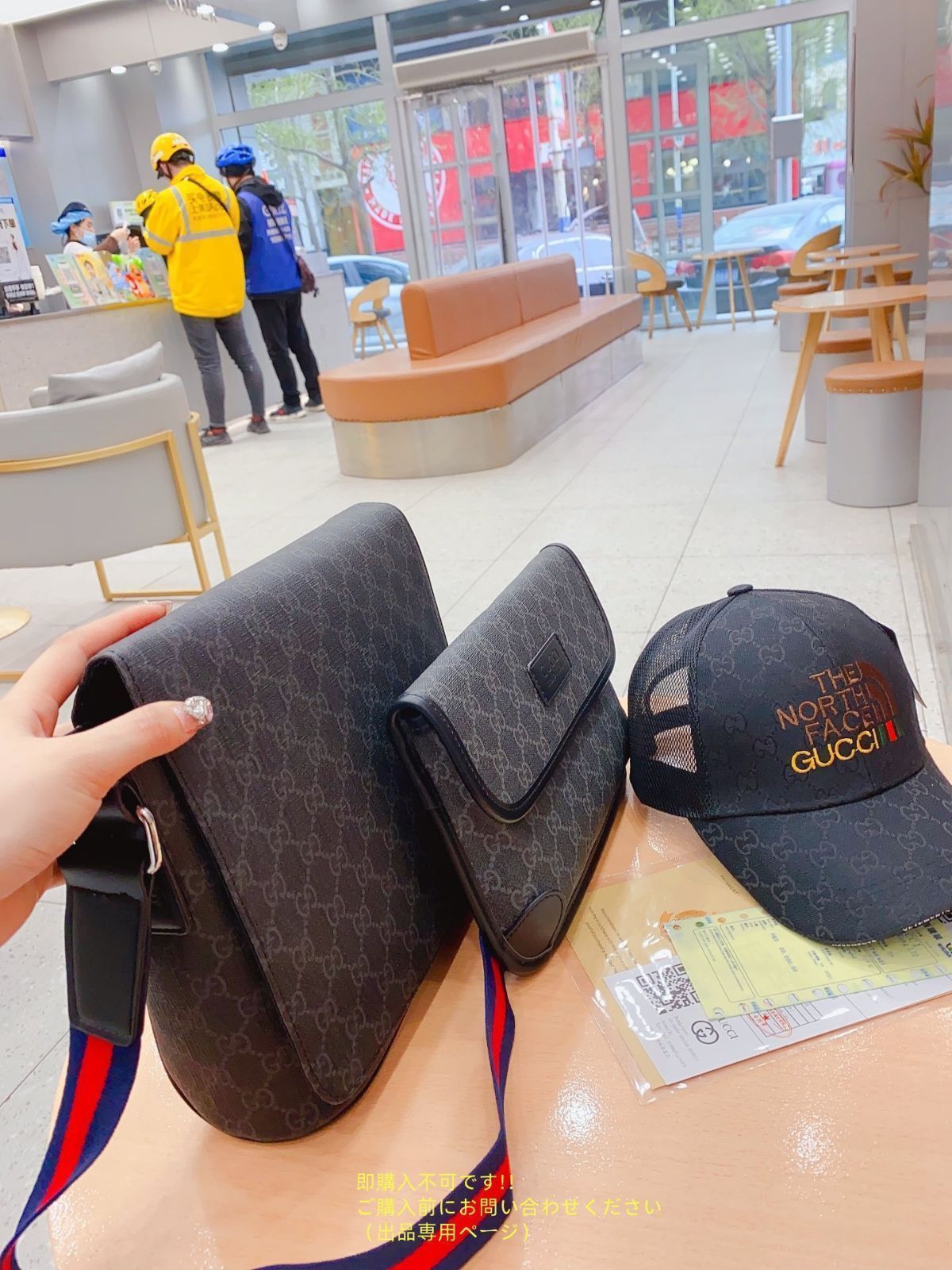 グッチ Gucci メンズ ショルダーバッグ &バッグ 3点セット