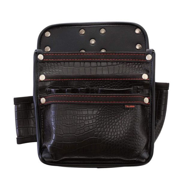 タジマ セフシステム 着脱式腰袋 クロコ 釘袋3段大 高強度でしなやかな高耐久合成皮革 SFKBG-KG3L 着脱楽々 ベルトに後から装着 腰道具の組み換えが簡単 使う道具だけを選んで装着 腰の負担軽減 工具の落下防止