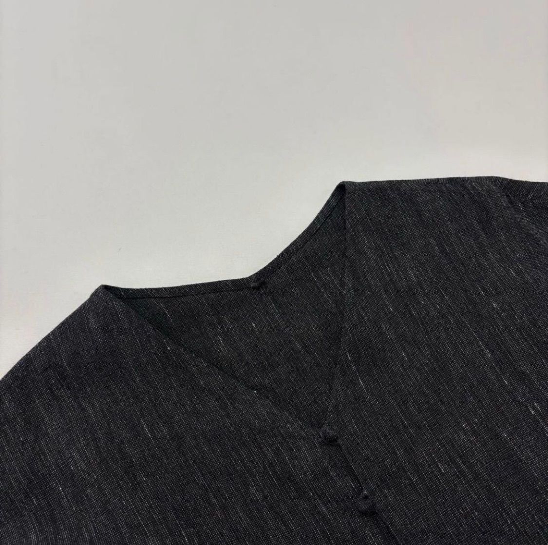 JURGEN LEHL ヨーガンレール クルミボタン リネン チュニック ワンピース MADE IN JAPAN サイズ S 709-0150 WWW_NOITHATQUANGTHANH_NET