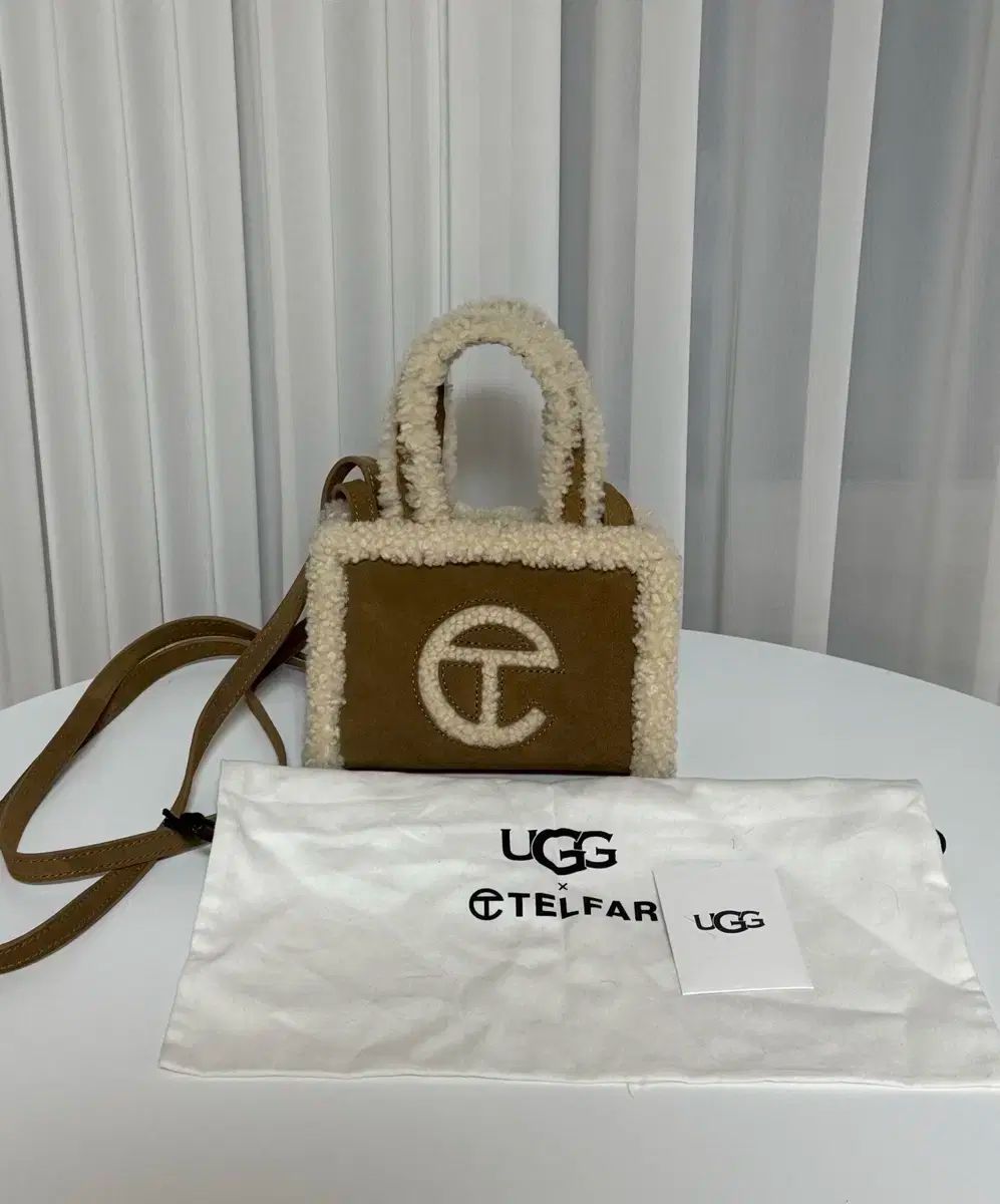 短時間 1回着用 Telfa UGG アグ スモール ブラウン