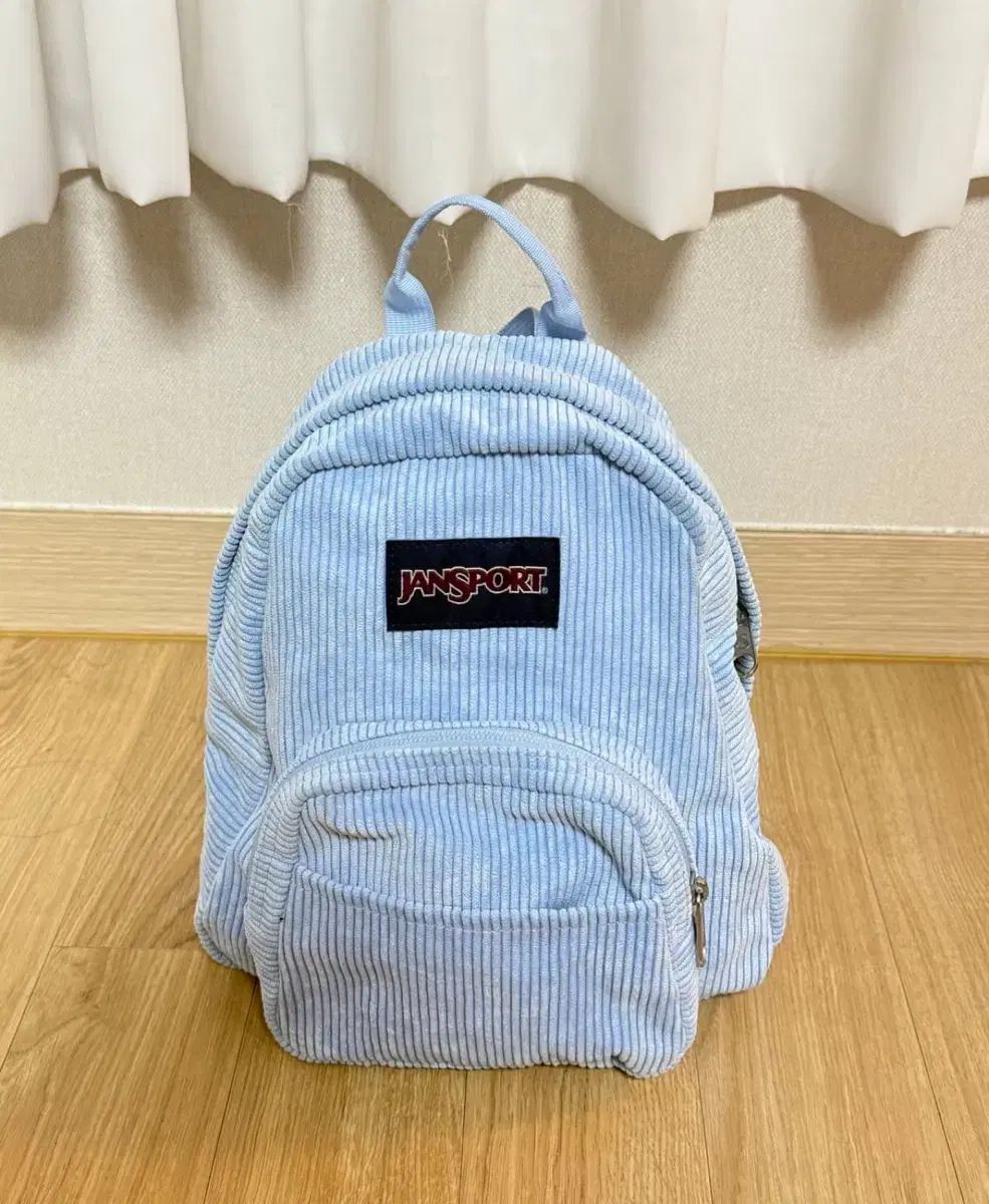 JANSPORT ジャンスポーツ コーデュロイ ミニ バックパック ブルー