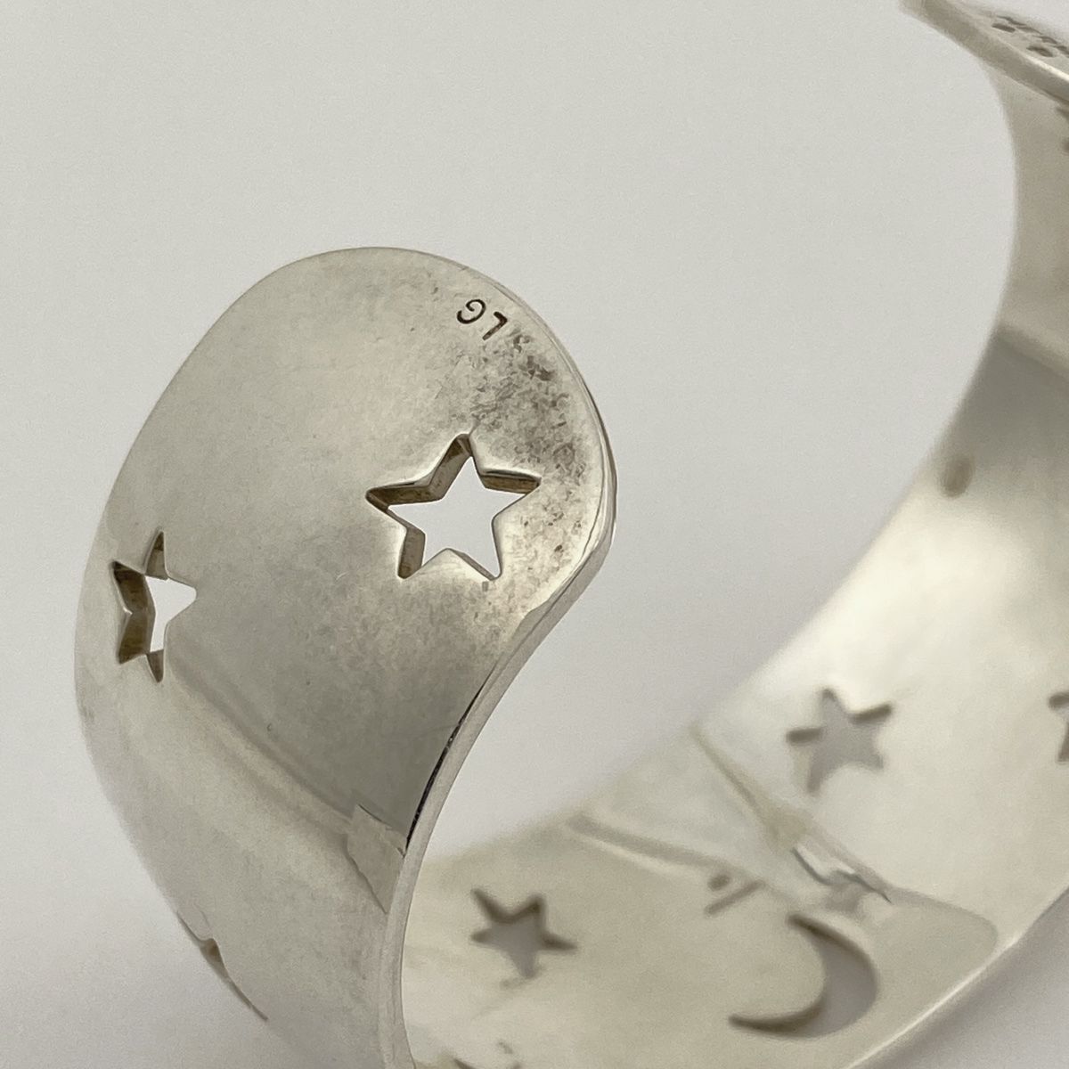 半額以下 エルメス HERMES ムーンスター バングル 腕輪 バングル シルバー925 シルバー レディース 【品質保証書】