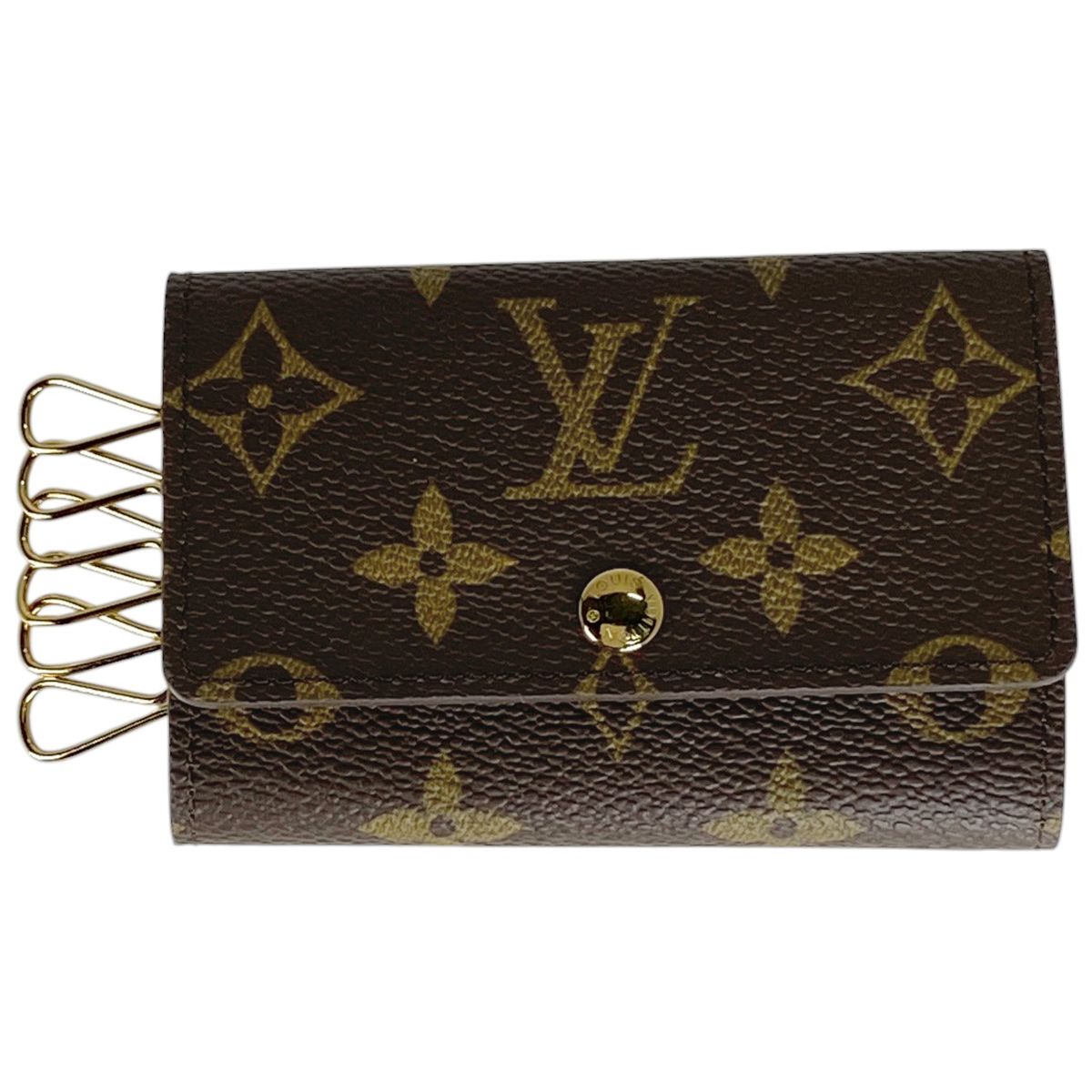 ルイ ヴィトン Louis Vuitton ミュルティクレ 6 鍵入れ キーホルダー キーフック キーケース モノグラム ブラウン M62630 レディース