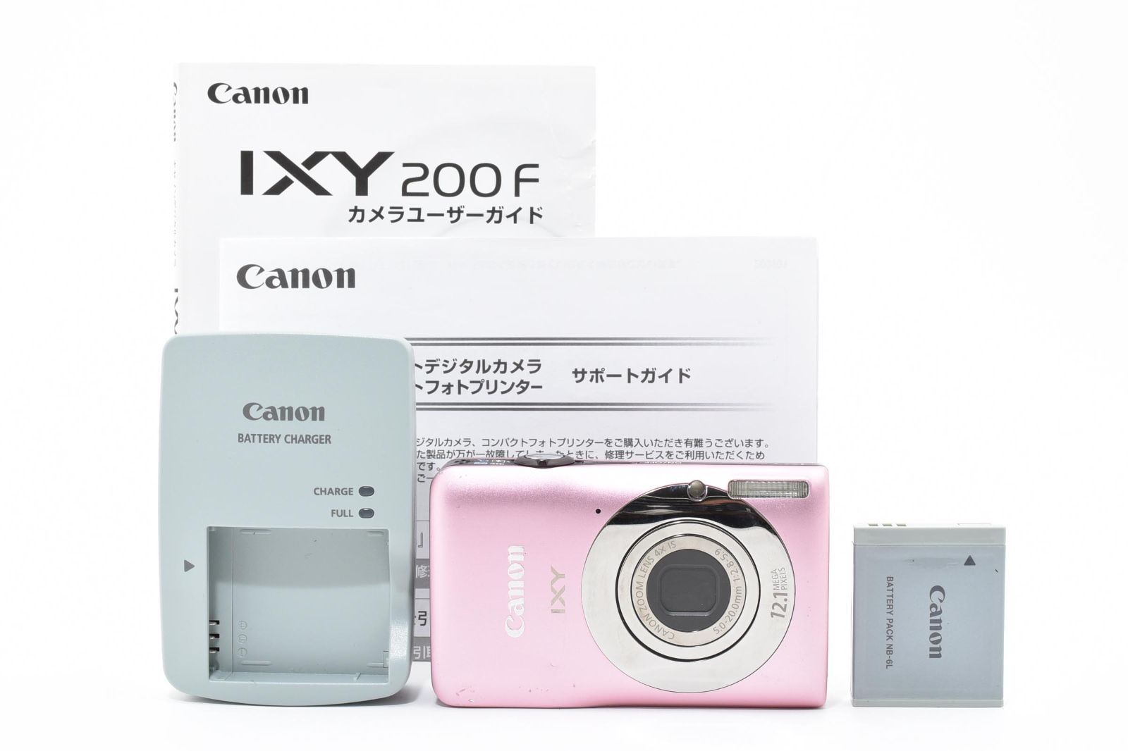 人気色 Canon IXY 200F ピンク 動確済 軽量コンパクト デジカメ エモい レトロ写真に や女子旅にもおすすめ