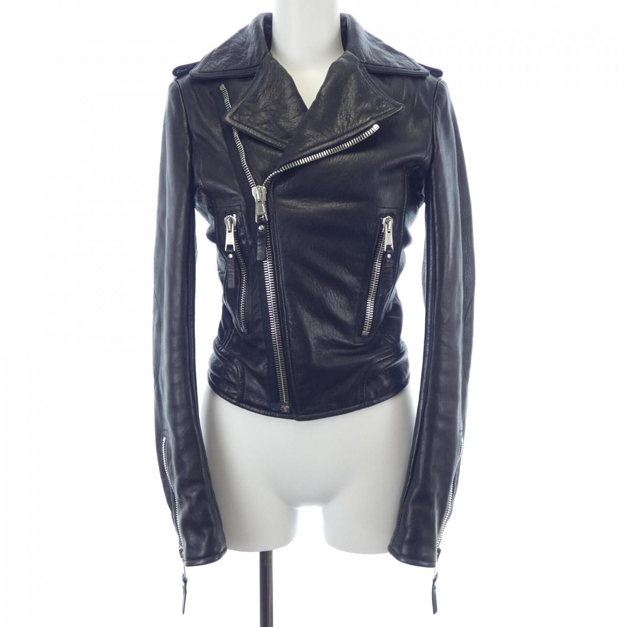 バレンシアガ BALENCIAGA 256302 TCH99 レザーライダースジャケット