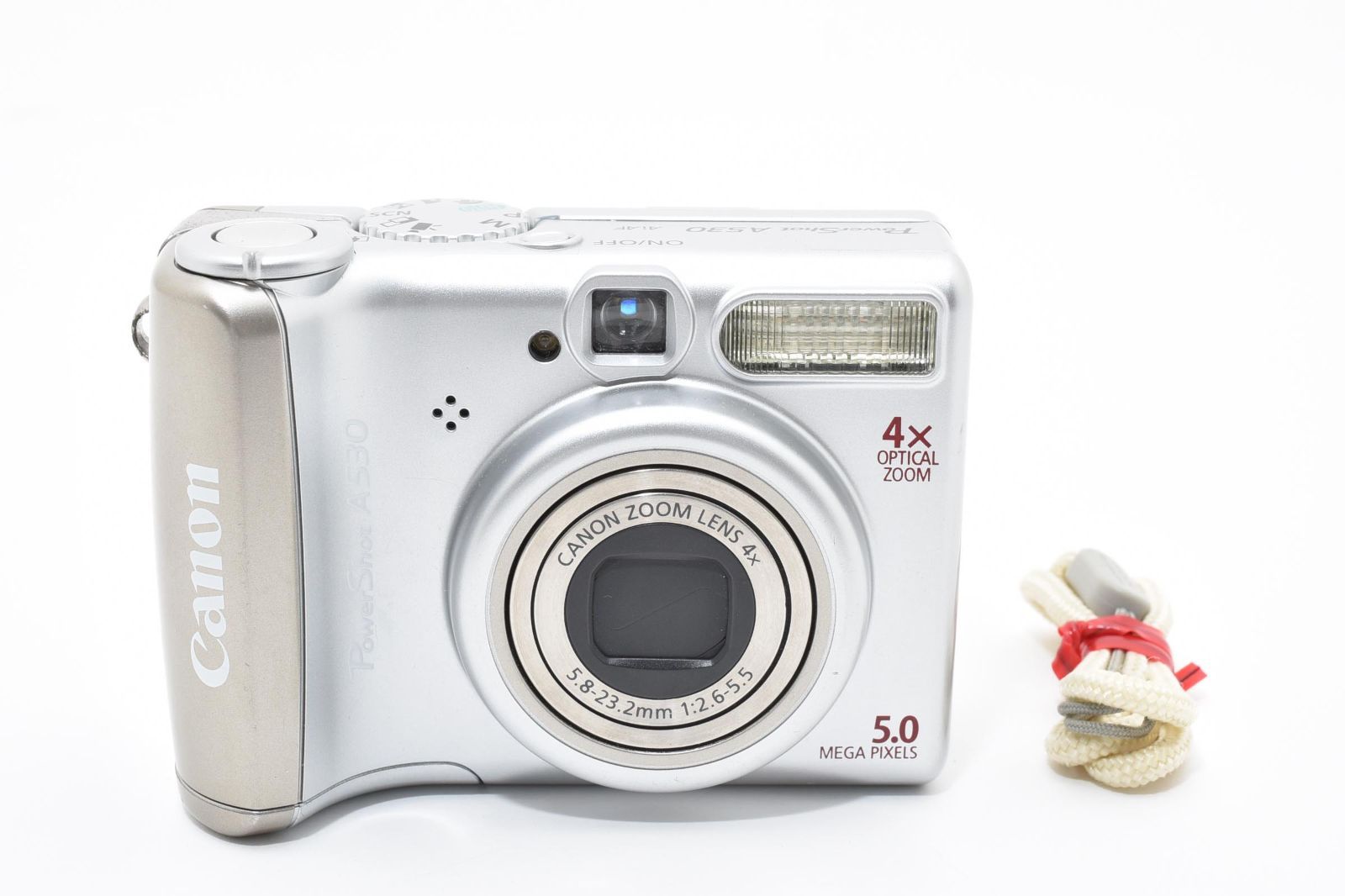 完動 Canon PowerShot A530 単3電池対応 レトロな写り 500万画素 オールドコンデジ入門機 光学4倍ズーム 光学ファインダー付き
