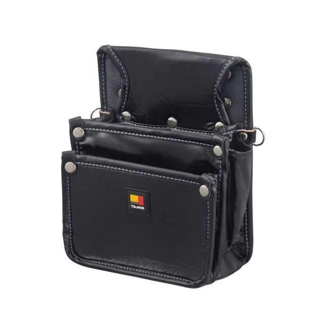 タジマ セフシステム 着脱式腰袋 ツインフック 釘袋2段小 水気に強い高密度ナイロン SFKBN-KG2S2H 着脱楽々 ベルトに後から装着 腰道具の組み換えが簡単 使う道具だけを選んで装着 腰の負担軽減 工具の落下防止