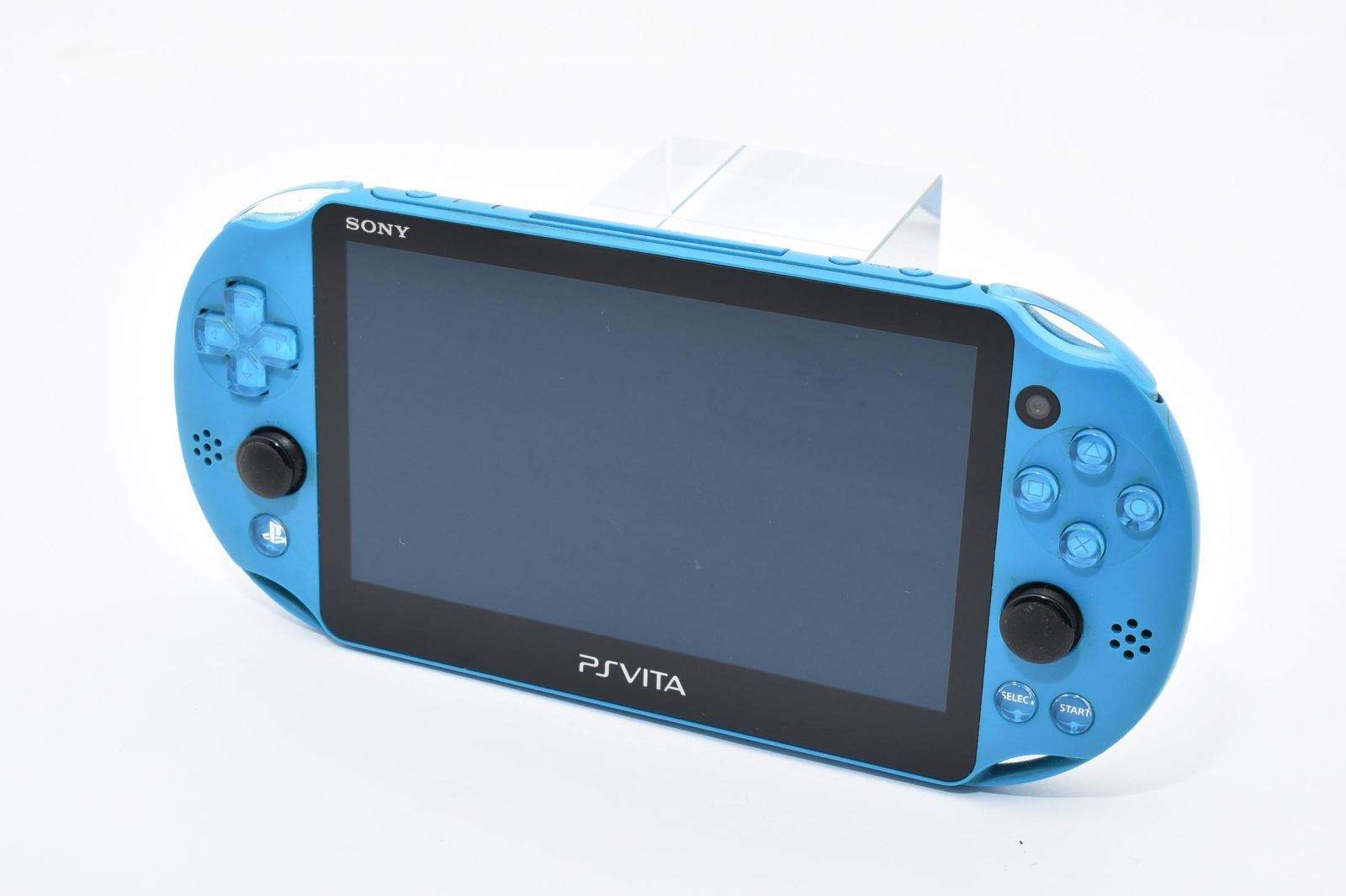 動作良好品 SONY PlayStation Vita PCH-2000 アクアブルー Wi-Fiモデル 本体 薄型 軽量 バッテリー長持ち 内蔵1GBメモリ付き 快適ゲームに最適 PSVITA