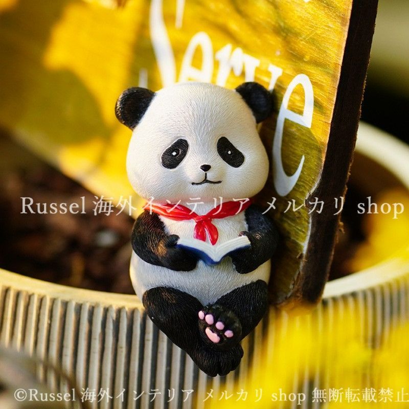 ガーデンオブジェ パンダ ぱんだ 樹脂 動物 アニマル かわいい