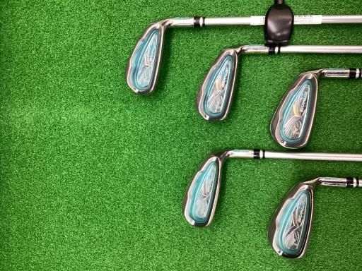 ミズノ EURUS 2017 ターコイズブルー 5 S レディース アイアンセット IR EXSAR フレックスL 女性用 右利き 右用 Cランク ゴルフクラブ