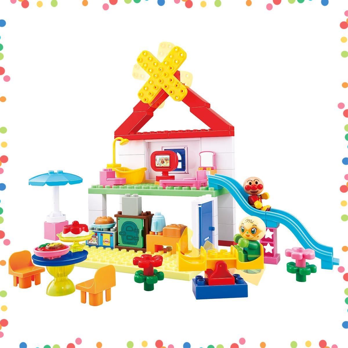 商品 Blocklabo ブロックラボ バンダイ BANDAI パンこうじょうと大きなおうちが作れる! アンパンマンブロックバケツ SKLAD-KIRPICHA_RU