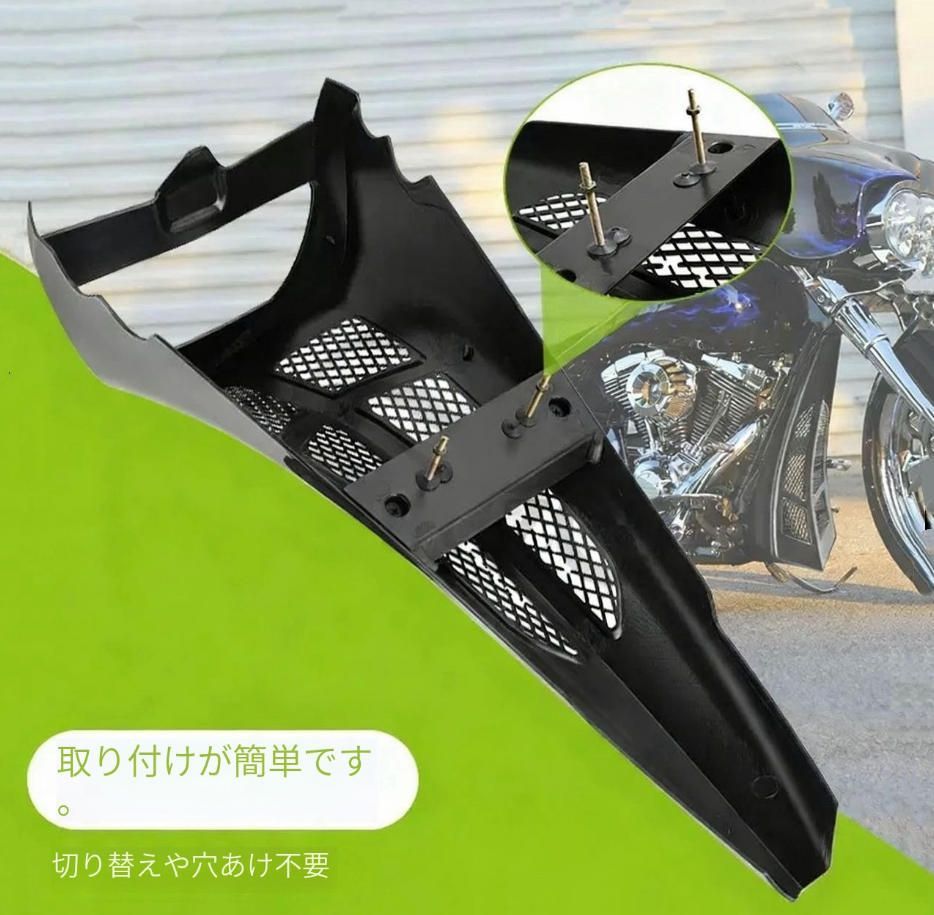 ハレ大滑空路王を適用して黒色下部保護カバーガイドカバーカウルを改造した2014年以降