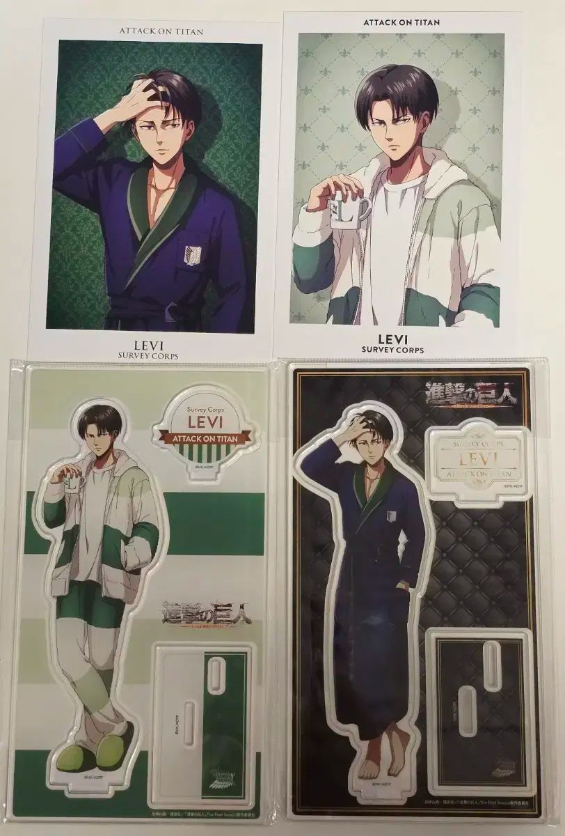 進撃の巨人 リヴァイ ルームウェア パジャマ アクリル スタンド はがき