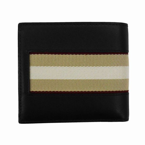 メンズ財布 バリー 財布 二つ折り財布 BALLY BALEN ブラック×パラディオ おしゃれ 誕生日 プレゼント ギフト