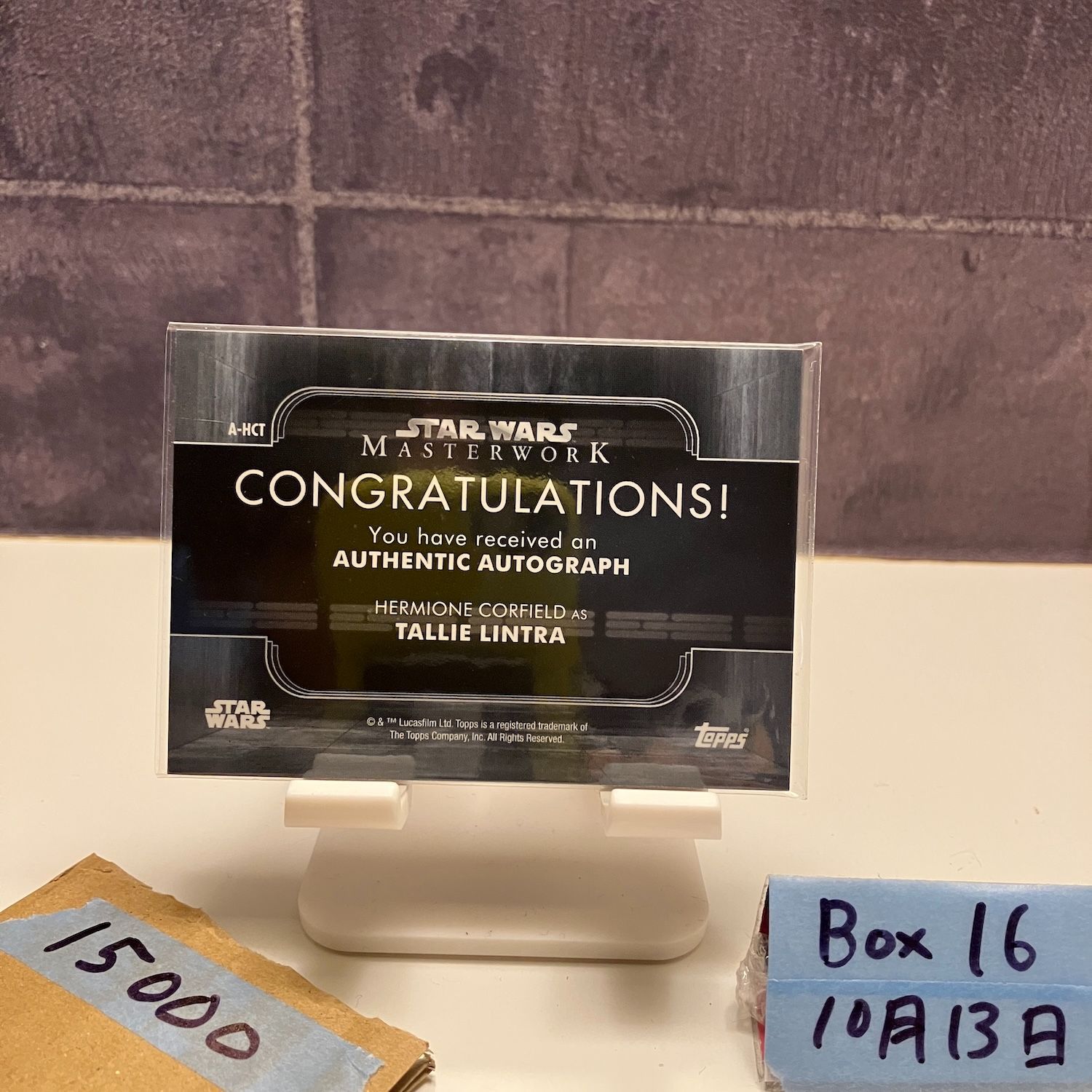 新作の新商品続々！ 2025 Topps Hermione Corfield 直筆サインカード Star Wars Masterwork Tallie Lintra カード 全品送料無料!