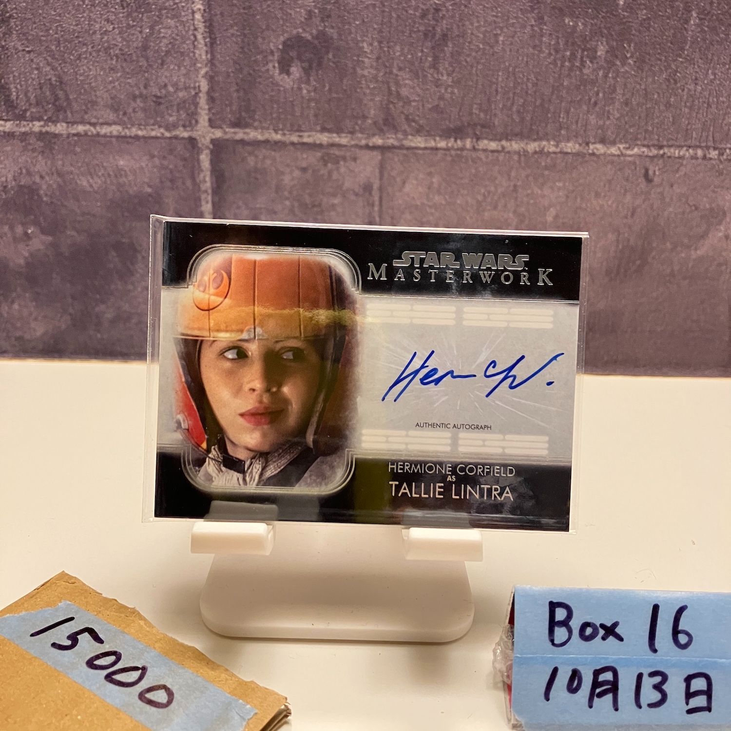 2025 Topps Hermione Corfield 直筆サインカード Star Wars Masterwork Tallie Lintra カード