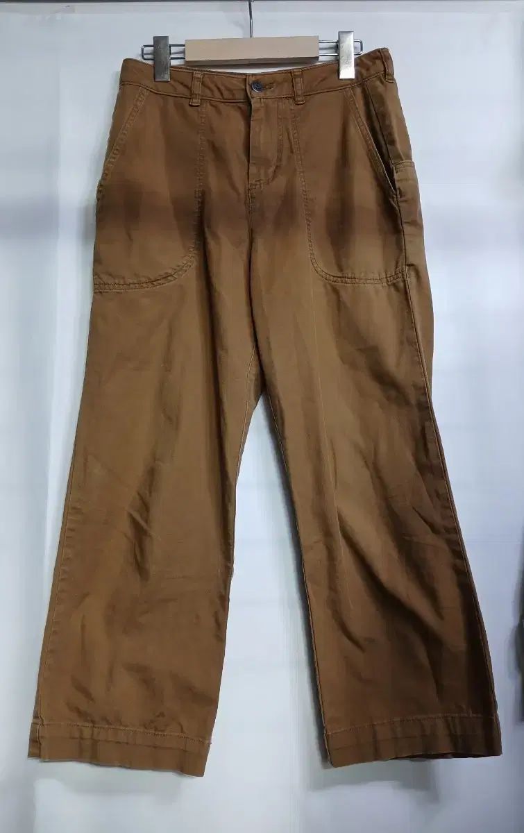 パタゴニア 茶色 コットン ワイド パンツ