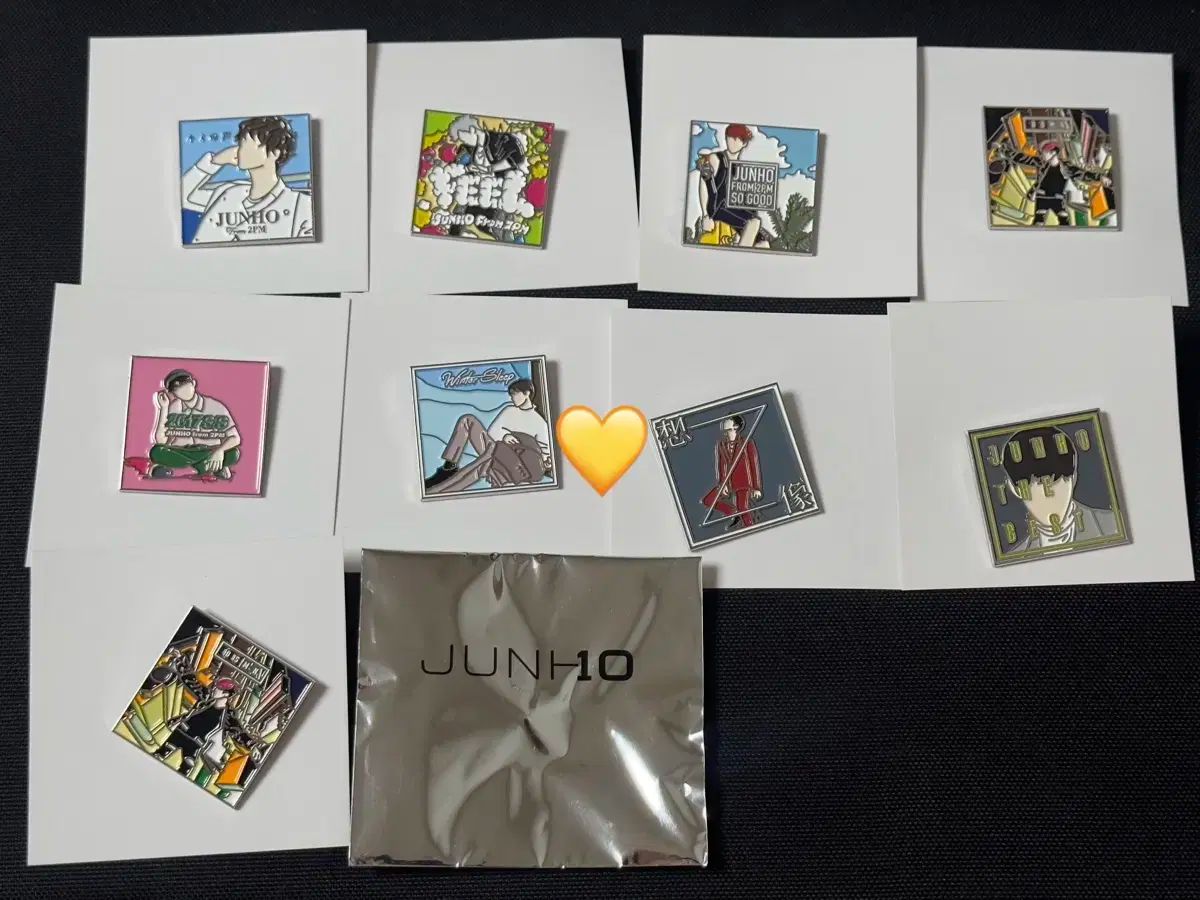 イ ジュノ 10周年 記念 バッジ まとめ 全9個 2PM ジュン JUN ジュノ JUNHO