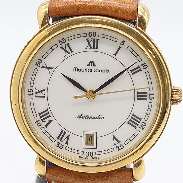 級 稼働 モーリスラクロア 68499 6174 AT 自動巻 ホワイト文字盤 メンズ腕時計 1950300 10APT ABC16856 SMZ