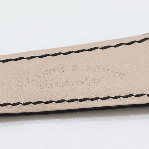  級 ランゲ ゾーネ ベルト レザー ブラック 20 mm用 メンズ腕時計 1397000 10 KHT SMZ レザーベルト 時計