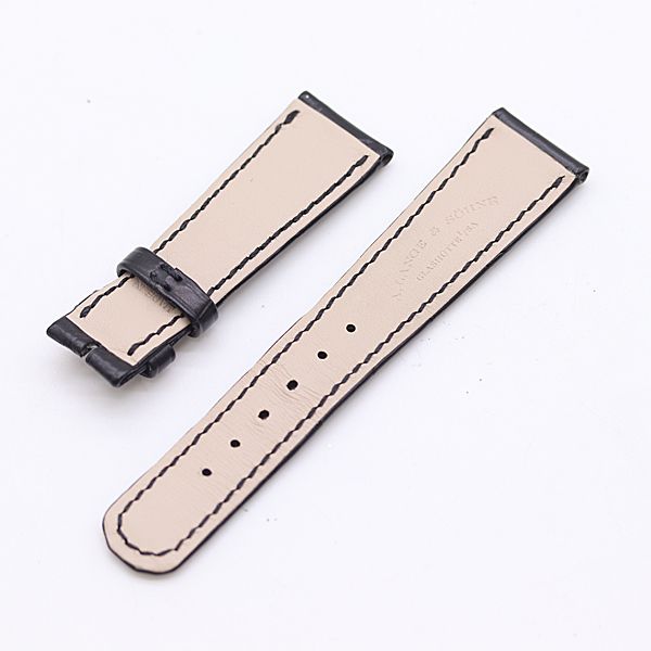 級 ランゲ-ゾーネ 純正ベルト レザー ブラック 20mm用 メンズ腕時計 1397000 10KHT ABC16851 SMZ