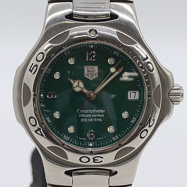 デッドストック級 稼働 タグホイヤー キリウム WL5112 144650 AT|自動巻 グリーン文字盤 メンズ腕時計 3877500 10OKT ABC16857 SMZ
