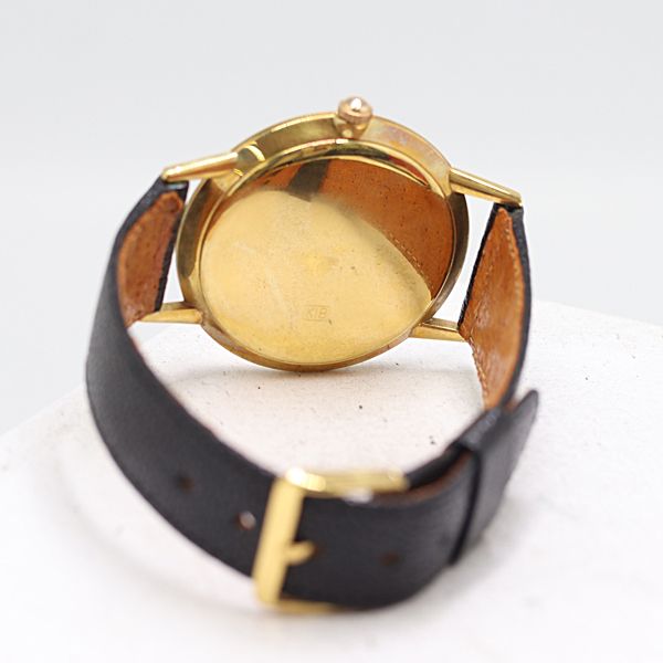 セイコー ゴールドフェザー 18K750 金無垢 手巻きメンズ腕時計 稼働品