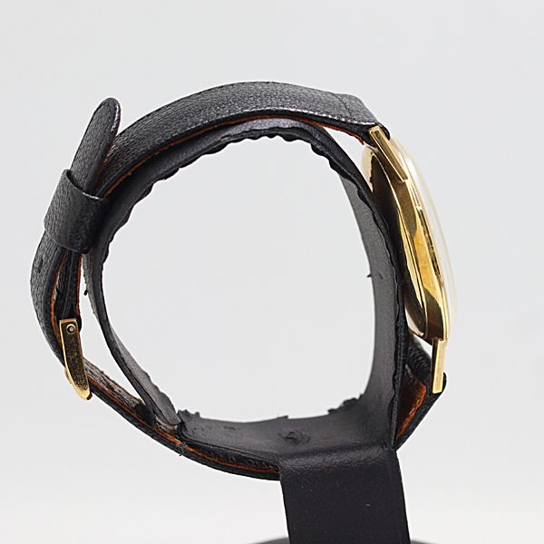 級 稼働 セイコー ゴールドフェザー K 18 750 YG 28 2 g 手巻 シルバー文字盤 メンズ腕時計 0077220 10 BJT SMZ