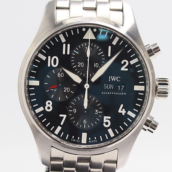 級 保 稼働 IWC パイロットウォッチクロノ 5463335 AT 自動巻 黒文字盤 メンズ腕時計 5541030 10PRT ABC16923 SMZ