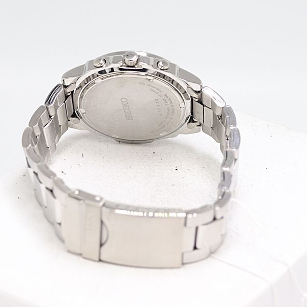  級 稼働 セイコー クロノグラフ 7 T 92 0 CA QZ レッド文字盤 メンズ腕時計 0528000 10 ETT SMZ 腕時計(クォーツ) 腕時計(アナログ)