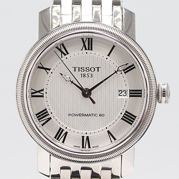 級 保 稼働 ティソ パワーマチック80 T097407A AT 自動巻 銀文字盤 メンズ腕時計 2908000 10NBG ABC16912 SMZ