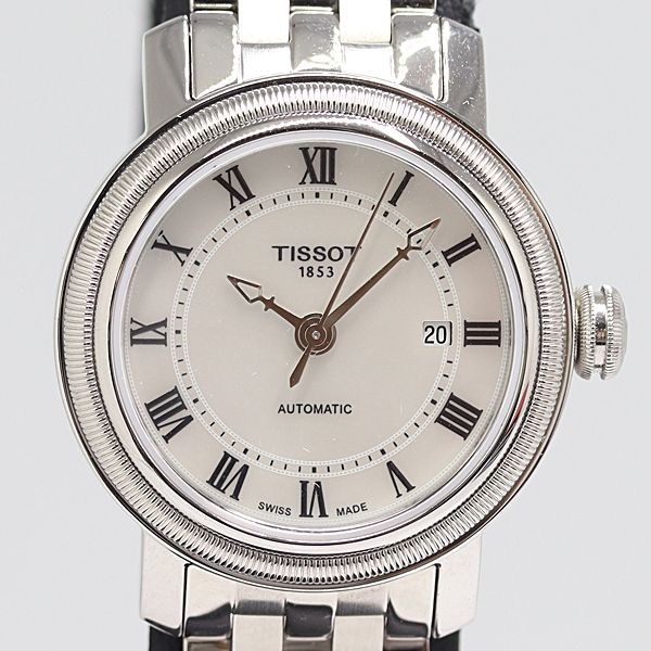 デッドストック級 保| 稼働 ティソ Tクラシック T097007A AT|自動巻 シェル文字盤 レディース腕時計 2908000 10NBG ABC16914 SMZ
