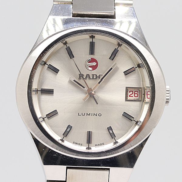級 稼働 ラドー ルミノ K96703 AT 自動巻 シルバー文字盤 メンズ腕時計 2908000 10NBG ANC16901 SMZ