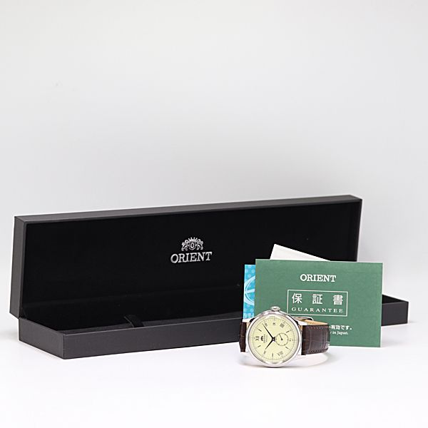  級 保 稼働 オリエント F 622 UAB 0 AT 自動巻 アイボリー文字盤 メンズ腕時計 2908000 10 NBG SMZ 自動巻き時計 腕時計(アナログ)