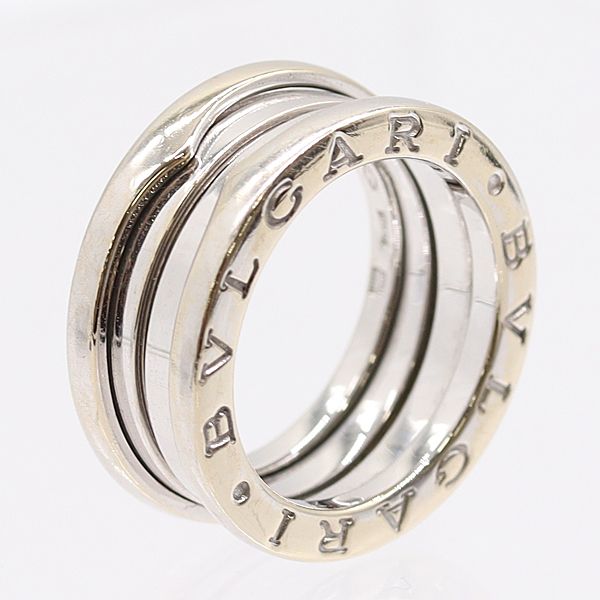 ブルガリ K18 WG ビーゼロワン リング 8.9g 8号 ジュエリー 8219310 10GTT AKO KMR ABC 16992