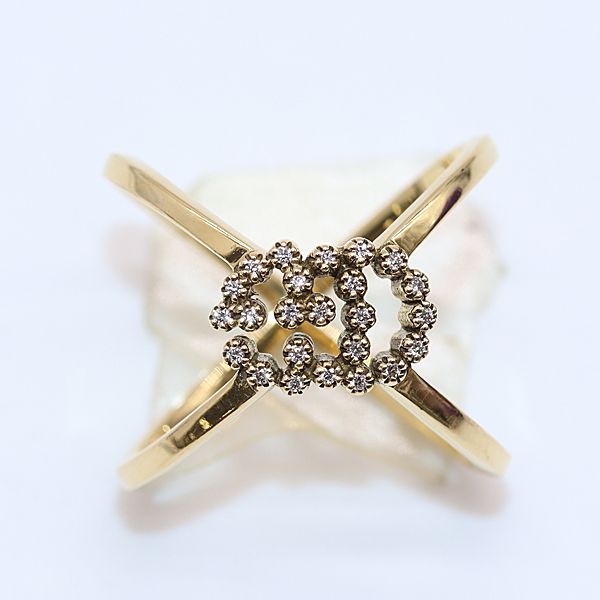 グッチ 750YG GGランニング ダイヤ 5.0g 11 ジュエリー 0458700 10GTT AKO ABC 16999